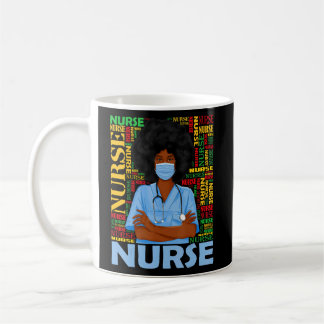 Caneca De Café Enfermeira Negra Para Mulheres Meninas Africanas M