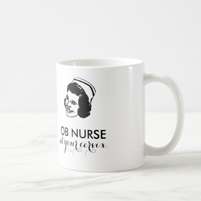 Caneca De Café Enfermeira OB - no seu colo! (Direita)