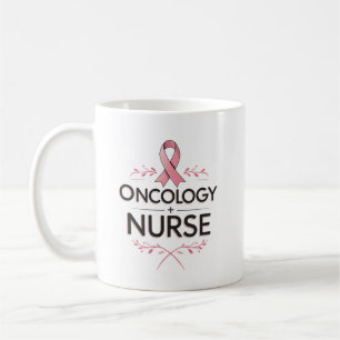 Caneca De Café Enfermeira Oncológica Floral