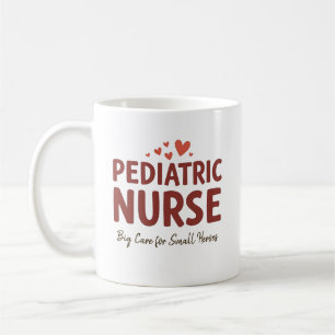 Caneca De Café Enfermeira Pediátrica – Grande Cuidado para Pequen