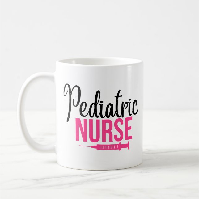 Caneca De Café Enfermeira Pediátrica Presente Engraçado Presente (Esquerda)