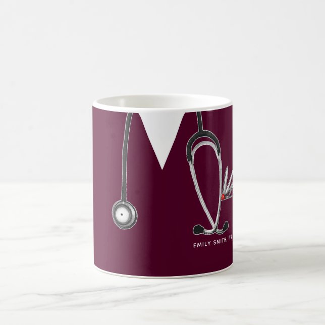 Caneca De Café Enfermeira Personalizada Colecionável (Centro)