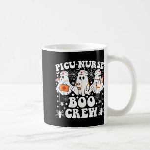 Caneca De Café Enfermeira Picu Boo Crew Engraçado Fantasma Hallow