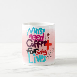 Caneca De Café Enfermeira precisa de café para salvar vidas