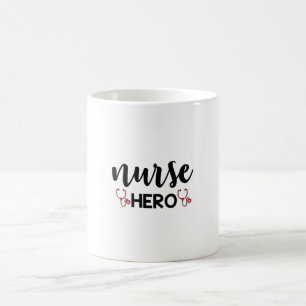 Caneca De Café Enfermeira Presente Enfermeira Herói