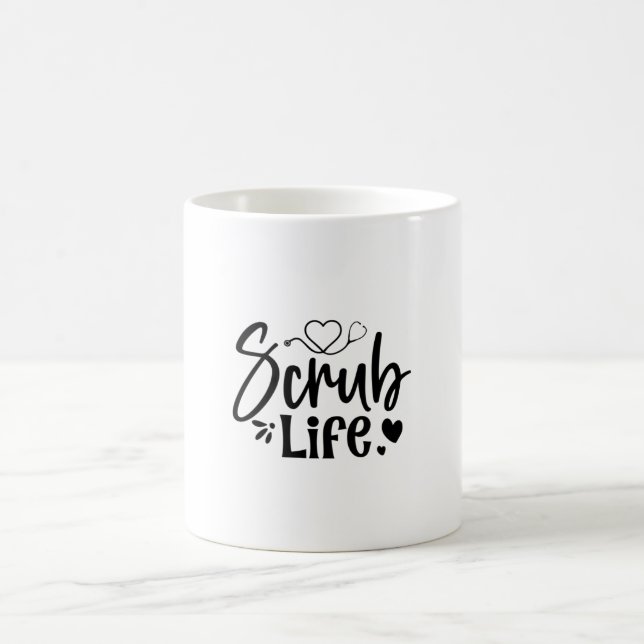 Caneca De Café Enfermeira Presente Vida Escrupulosa (Centro)