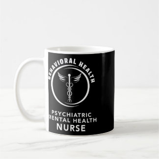 Caneca De Café Enfermeira Psiquiátrica de Saúde Mental e Comporta