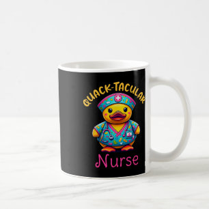 Caneca De Café Enfermeira Registrada com Pato de Borracha Corajos