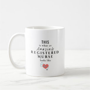 Caneca De Café Enfermeira Registrada Incrível Personalizada
