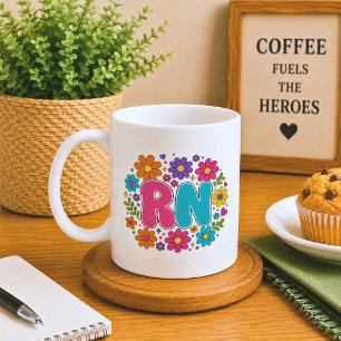 Caneca De Café Enfermeira Registrada Retro