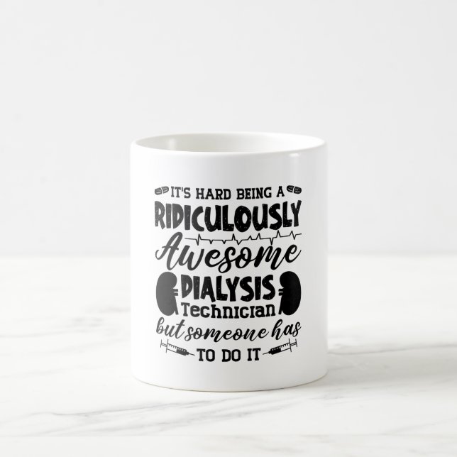Caneca De Café Enfermeira técnica de diálise fantástica (Centro)