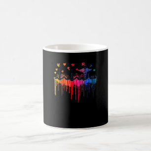 Caneca De Café Enfermeira Terapeuta Ocupacional Coração Colorido 