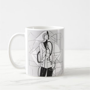 Caneca De Café Enfermeira Vida Profissional Médico Trabalhador da