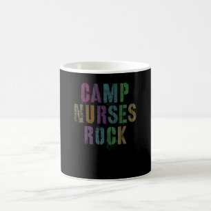 Caneca De Café Enfermeiras de Acampamento Rocks  Equipe Médica de