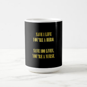 Caneca De Café Enfermeiras Engraçadas Salvam Vidas Piada
