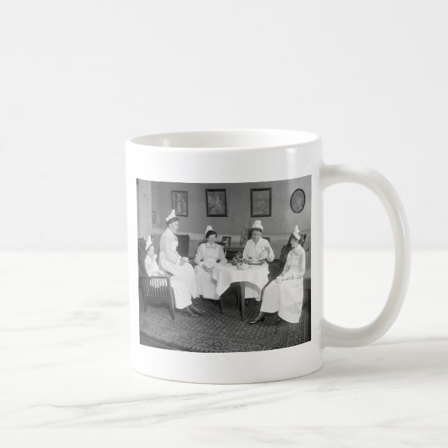Caneca De Café Enfermeiras no chá, 1900s adiantados (Direita)
