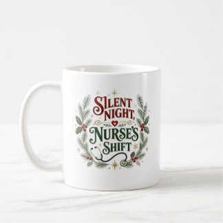 Caneca De Café Enfermeiras Silenciosas No Turno De Natal