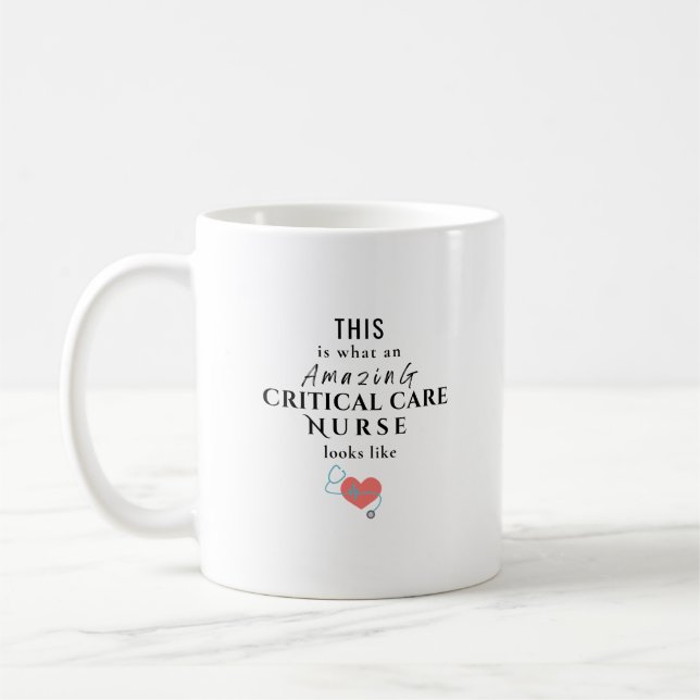 Caneca De Café Enfermeiro Crítico (Esquerda)