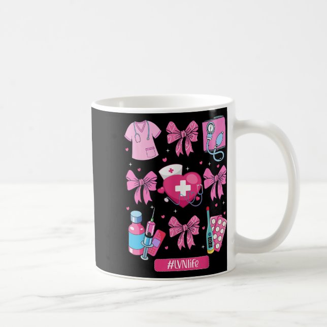 Caneca De Café Enfermeiro De Estetoscópio Com Arco De Coquete Do  (Direita)