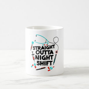 Caneca De Café Enfermeiro de Hetero Fora da Noite