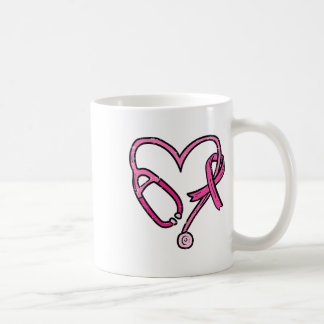 Caneca De Café Enfermeiro-estetoscópio cor-de-rosa Enfermeiro Can