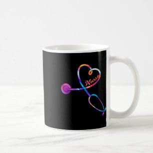 Caneca De Café Enfermeiro Estetoscópio Pulsação Ekg Enfermagem Es