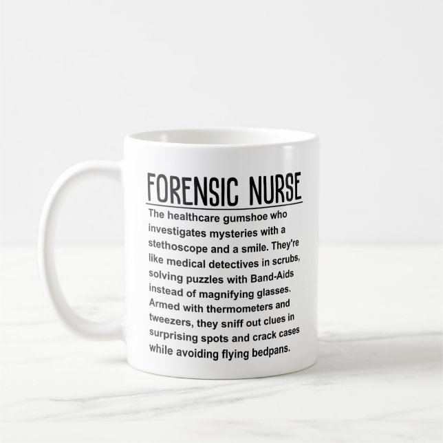 Caneca De Café Enfermeiro forense (Esquerda)