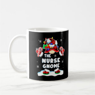 Caneca De Café Enfermeiro Gnomies Xadrez Vermelha Chri