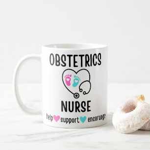Caneca De Café Enfermeiro OB Obstetrícia Enfermeira Obstetrícia