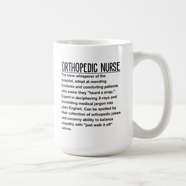Caneca De Café enfermeiro ortopédico (Direita)