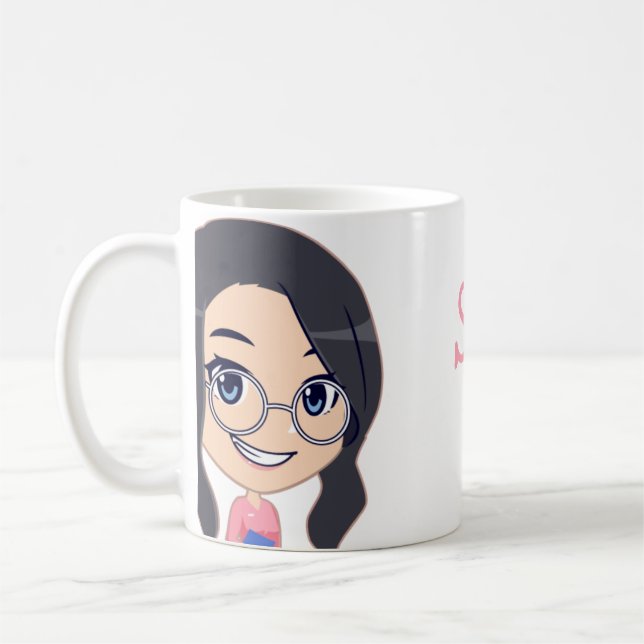 Caneca De Café Enfermeiro Personalizado (Seu Nome) Coffee Mug (Esquerda)