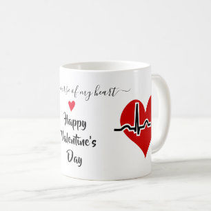 Caneca De Café Enfermeiro pulsação de batimento cardíaco verme