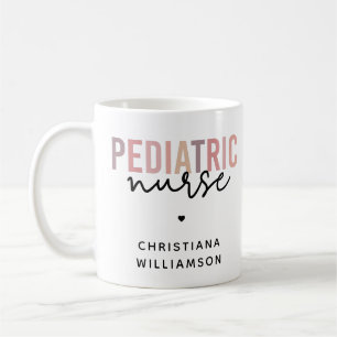 Caneca De Café Enfermeiros Pediátricos Personalizados Enfermeiros