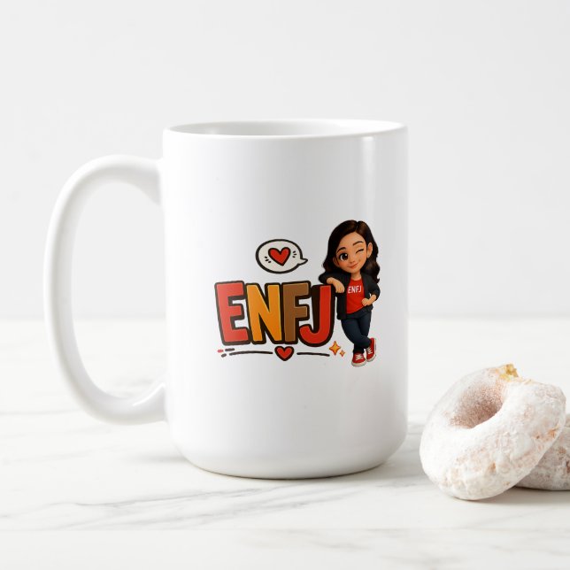 CANECA DE CAFÉ ENFJ (Com Donut)