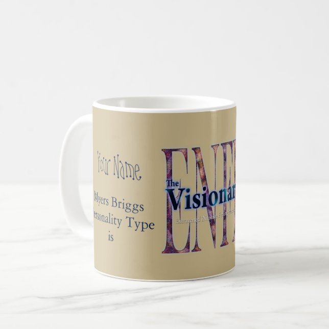 Caneca De Café ENFP theVisionary (Frente Esquerda)