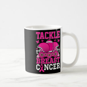 Caneca De Café Enfrentar a Fita Rosa de Suporte à Consciência do