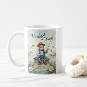 Caneca De Café Enganado pelo Dia de os pais de pesca de Pai