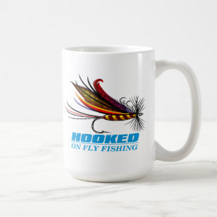 Caneca De Café Enganchado na pesca com mosca