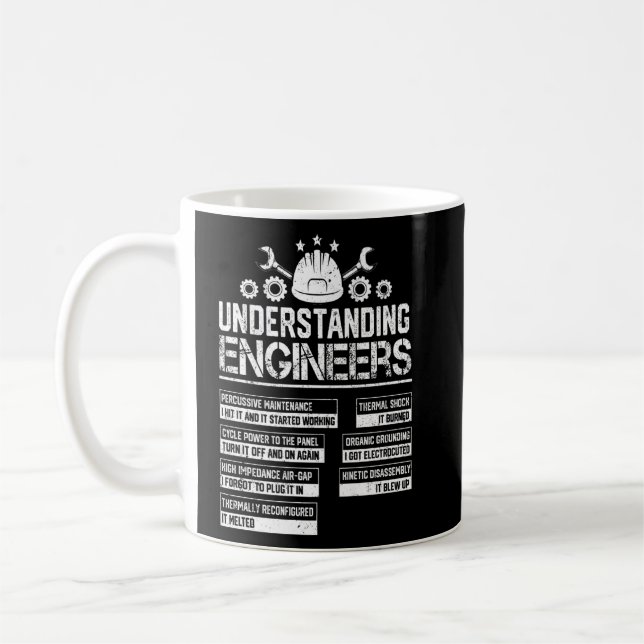 Caneca De Café Engenharia Mecânica Sarcástica Compreendendo En (Esquerda)
