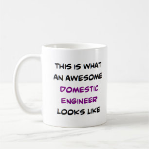 Caneca De Café engenheira doméstica, incrível