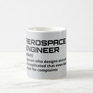 Caneca De Café Engenheiro Aeroespacial - Definição Engraçada B-2