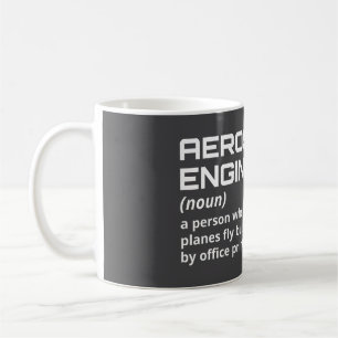 Caneca De Café Engenheiro aeroespacial - Definição engraçada W-5