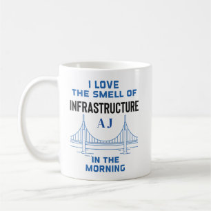 Caneca De Café Engenheiro da ponte de engenharia civil de Monogra