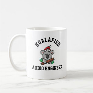Caneca De Café Engenheiro de Áudio Koalafied