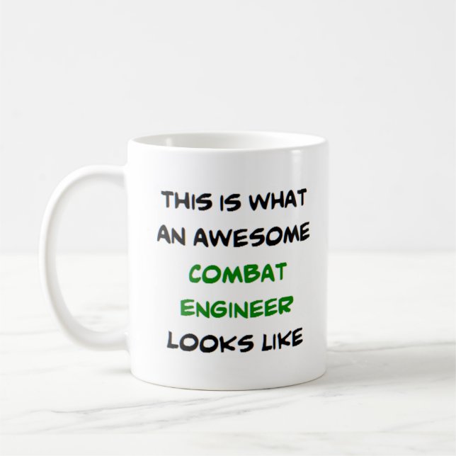 Caneca De Café engenheiro de combate, incrível (Esquerda)
