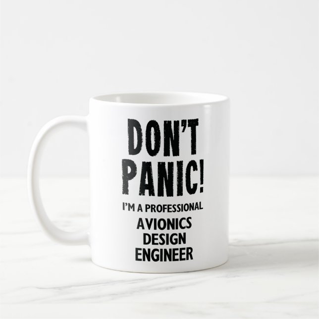 Caneca De Café Engenheiro de Design de aviónica (Esquerda)