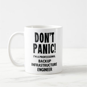 Caneca De Café Engenheiro de infraestrutura de backup