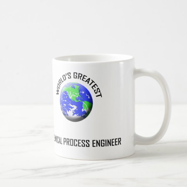 Caneca De Café Engenheiro de processo químico do mundo o grande (Direita)