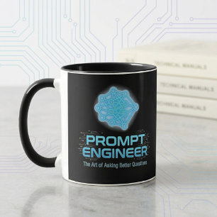 Caneca de Café Engenheiro de Prompt de IA – Tecnol