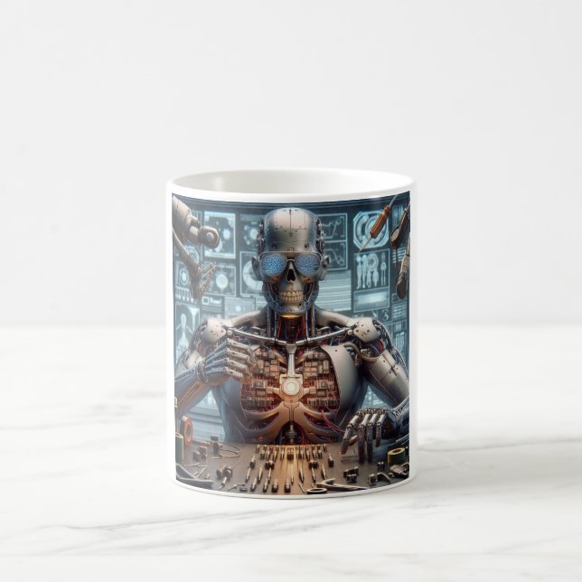 Caneca De Café Engenheiro de Robôs (Centro)